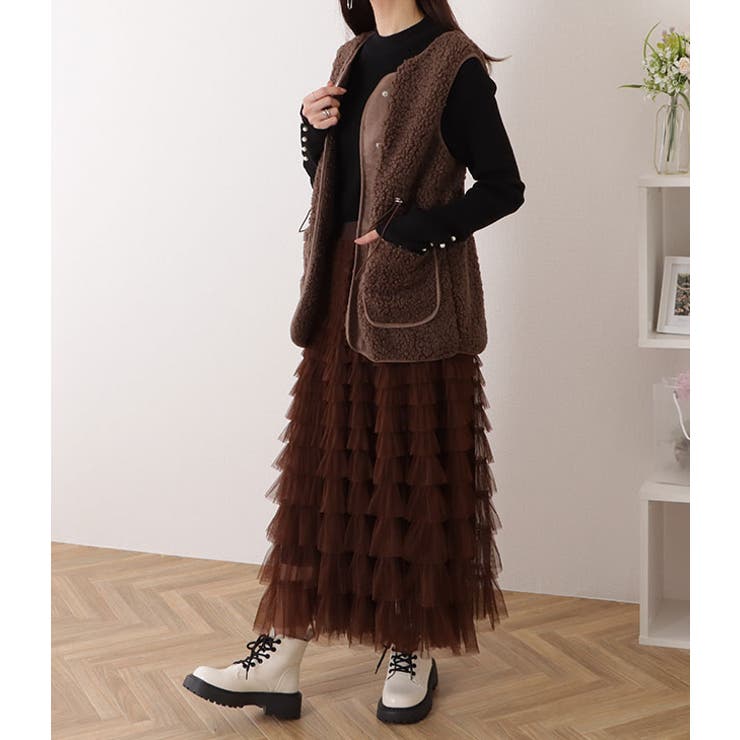 チュール フリル レイヤード | レースレディース  | 詳細画像7 