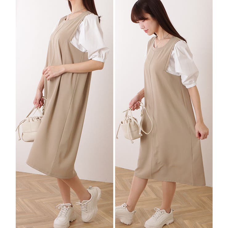 バルーン袖 異素材 ドッキング | レースレディース  | 詳細画像16 