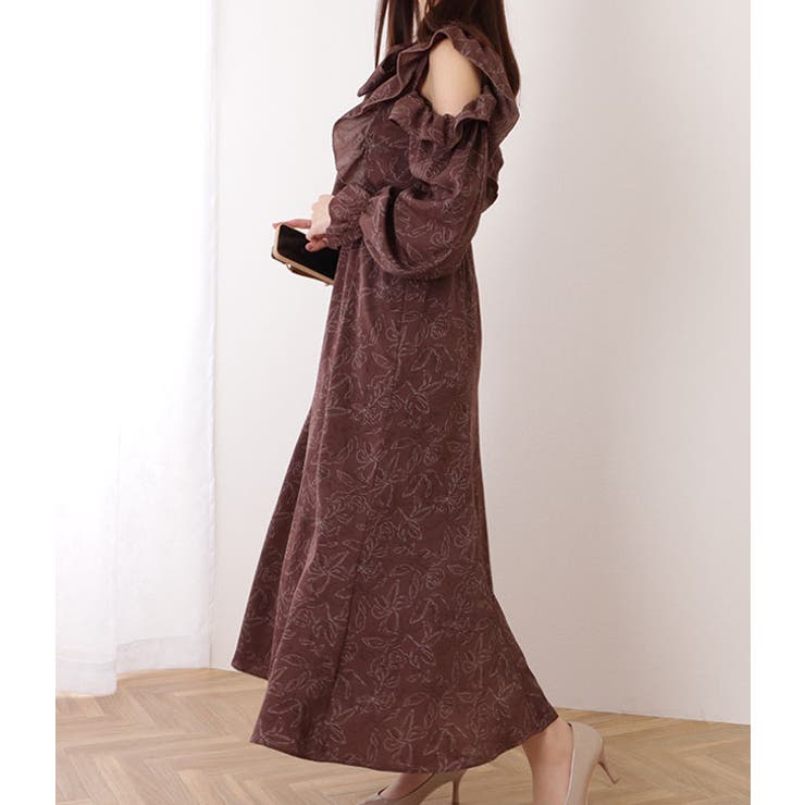 ボウタイ付き 花柄 カットアウト | レースレディース  | 詳細画像8 