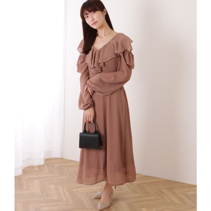 カットアウト フリル Vネック | レースレディース  | 詳細画像10 