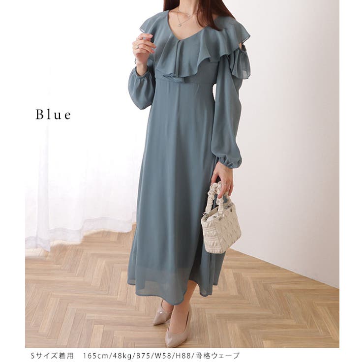 カットアウト フリル Vネック | レースレディース  | 詳細画像12 