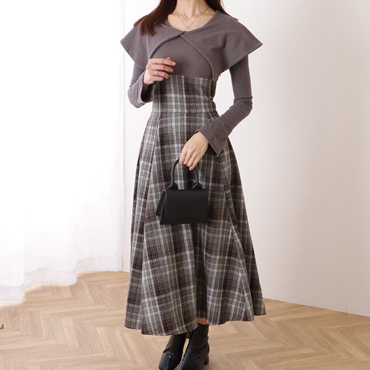 MERCURYDUO 【WEB限定サイズあり】カラーチェックティアード