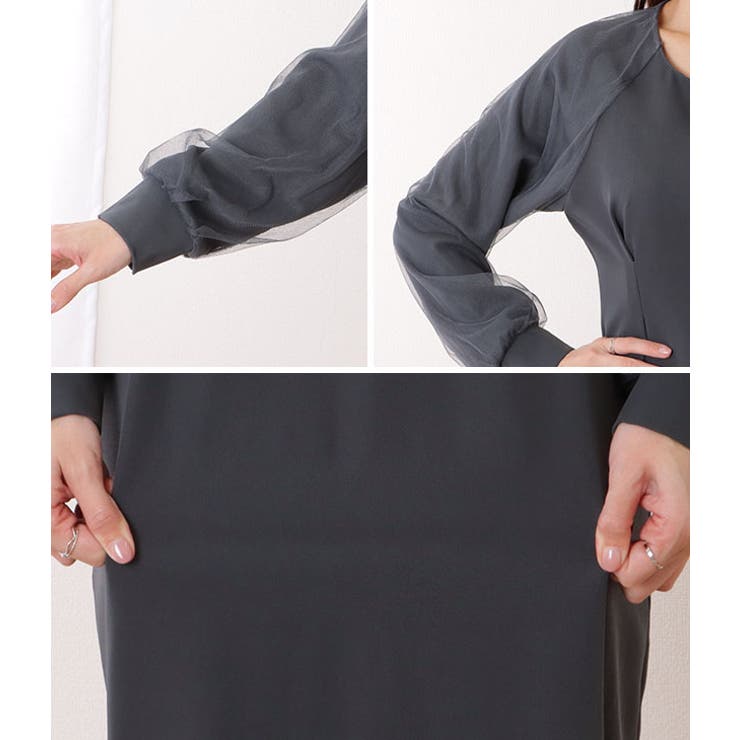 チュール レイヤード キーネック | レースレディース  | 詳細画像18 