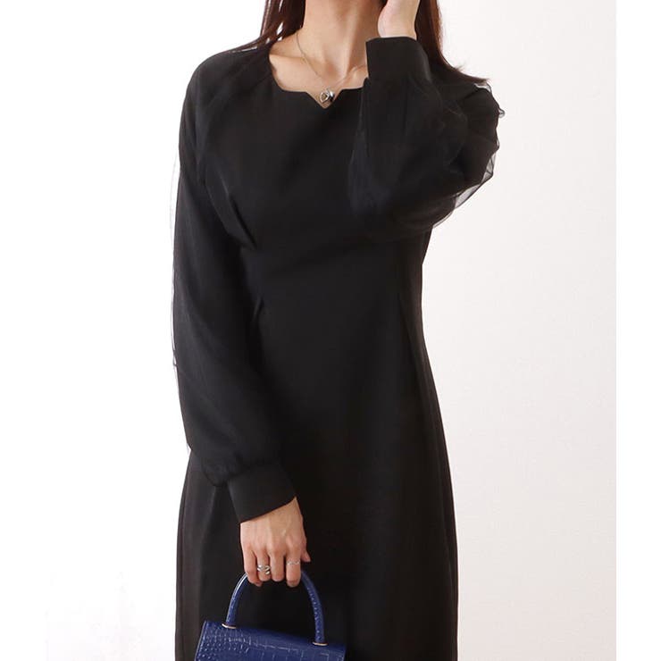 チュール レイヤード キーネック | レースレディース  | 詳細画像5 