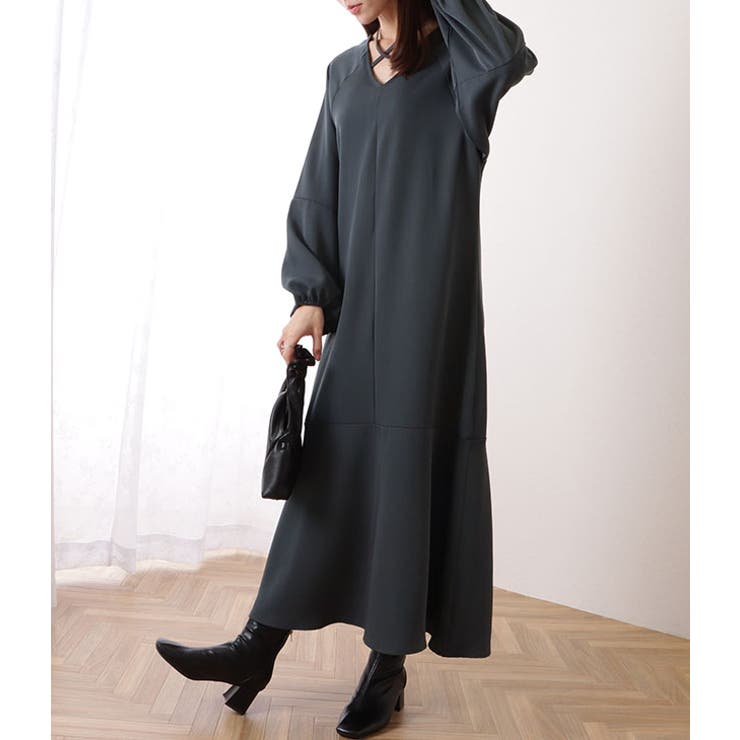 クロスリボン Vネック バルーン袖 | レースレディース  | 詳細画像13 