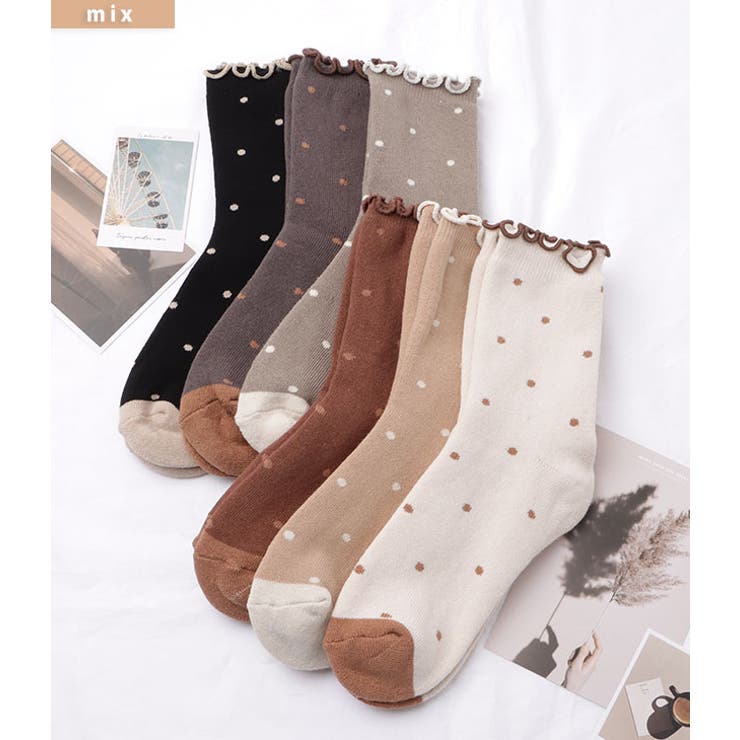 メロウフリル配色ドットソックス 女性 レディース | レースレディース  | 詳細画像2 