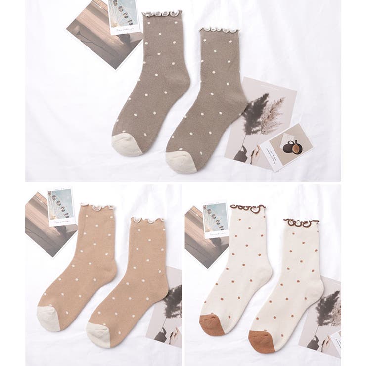 メロウフリル配色ドットソックス 女性 レディース | レースレディース  | 詳細画像4 