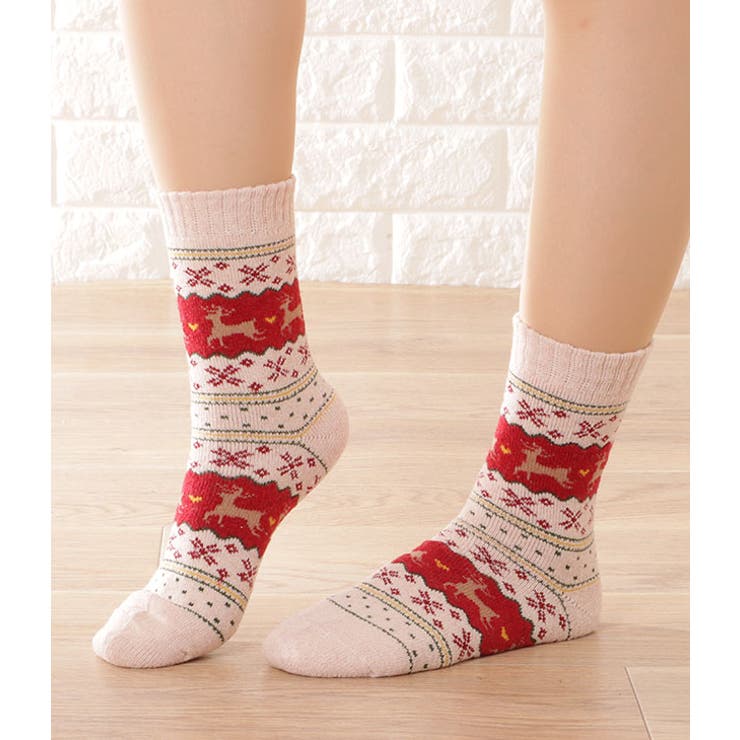 民族柄ボリュームニットソックス 女性 レディース | レースレディース  | 詳細画像13 