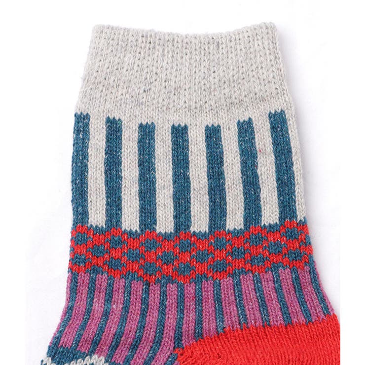 民族柄ボリュームニットソックス 女性 レディース | レースレディース  | 詳細画像14 