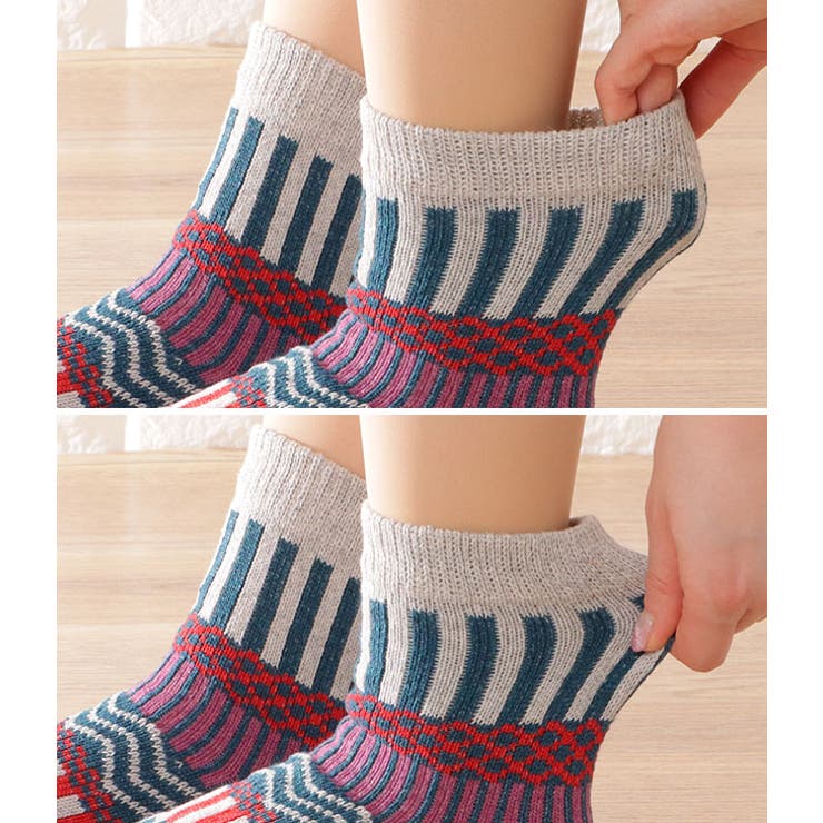 民族柄ボリュームニットソックス 女性 レディース | レースレディース  | 詳細画像19 