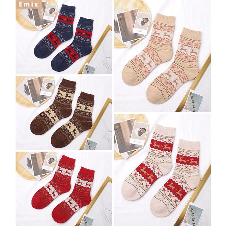 民族柄ボリュームニットソックス 女性 レディース | レースレディース  | 詳細画像7 