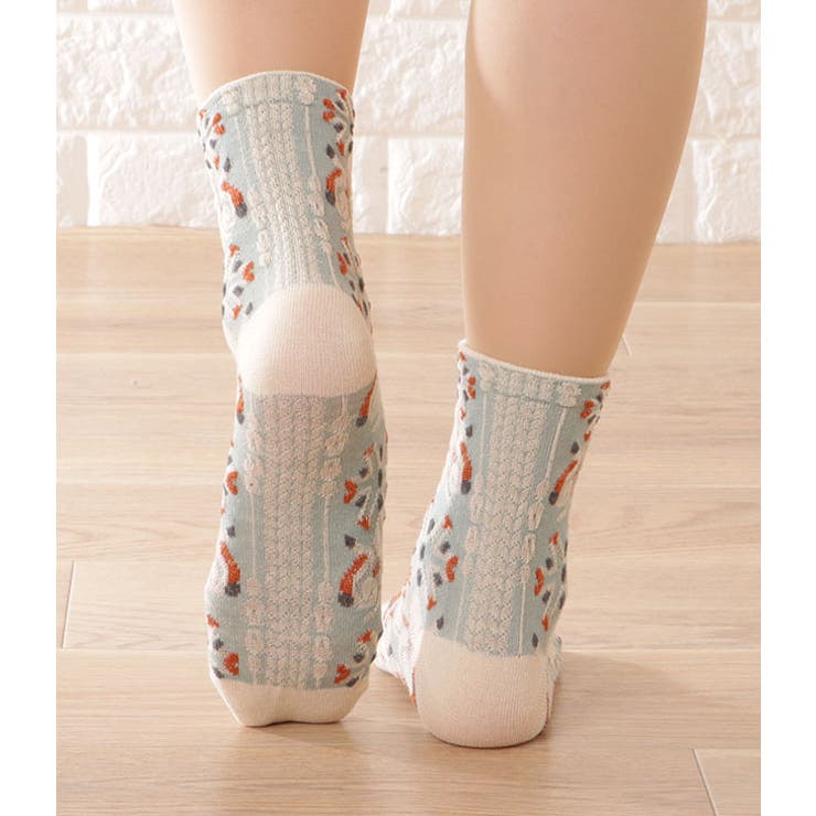 【5足セット】レトロデザインバラエティソックス 女性 レディース | レースレディース  | 詳細画像9 