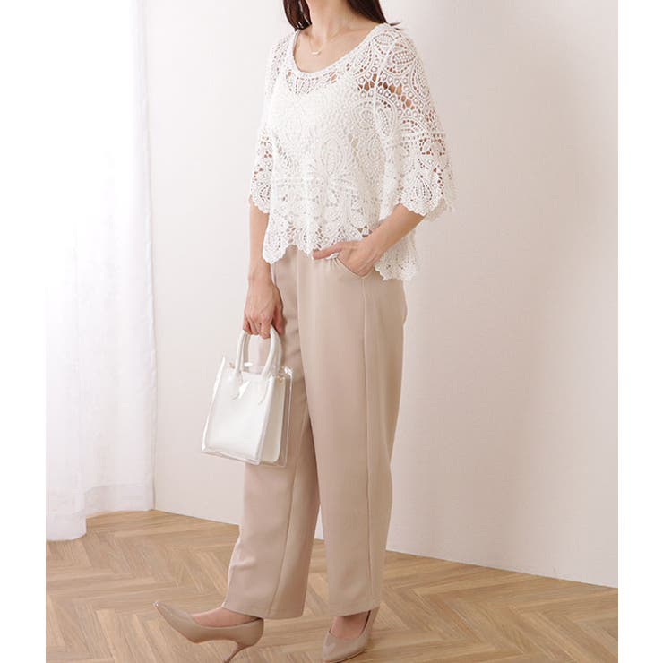 クロシェ編み スカラップ 7分袖 | レースレディース  | 詳細画像14 