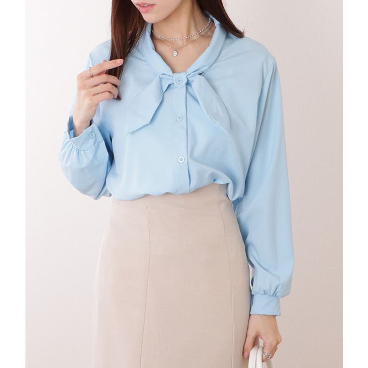 ボウタイ付き とろみ ベーシック | レースレディース  | 詳細画像13 