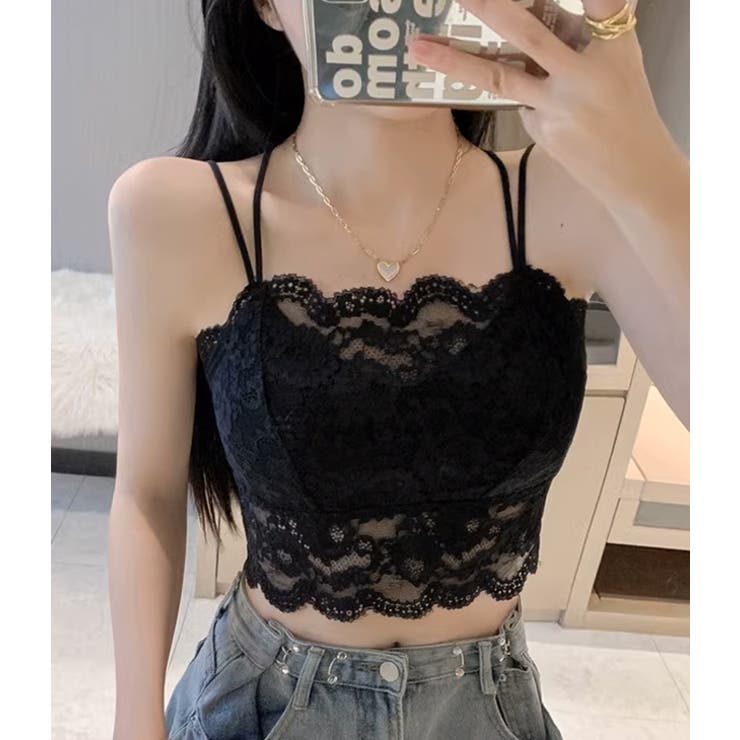 クロス ストラップ スカラップ[品番：LCLW0005232]｜レース