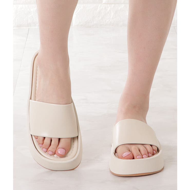 プラットフォームサンダル 厚底サンダル ストラップサンダル | レースレディース  | 詳細画像14 