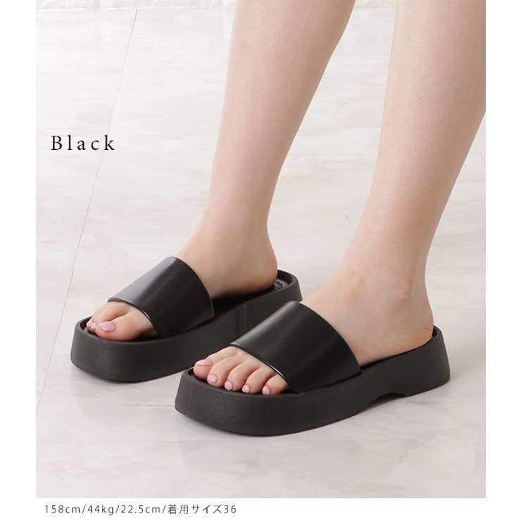 プラットフォームサンダル 厚底サンダル ストラップサンダル | レースレディース  | 詳細画像3 