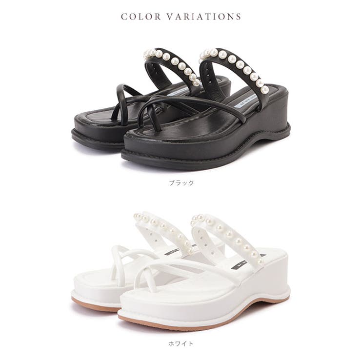 パールプラットフォームサンダル プラットフォームサンダル 厚底サンダル | レースレディース  | 詳細画像2 