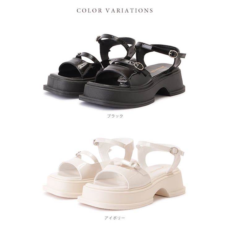 グラディエータープラットフォームサンダル 厚底サンダル グラディエーター | レースレディース  | 詳細画像2 