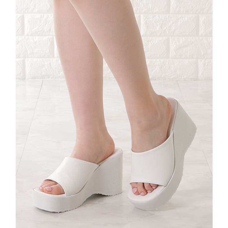 プラットフォームミュールサンダル プラットフォームサンダル