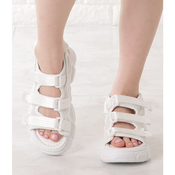 MSGM サンダル 厚底 ロゴ コンフォートサンダル 2441MDS20 36