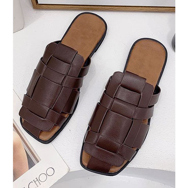 編み込み スリッパサンダル フラットシューズ | レースレディース  | 詳細画像12 