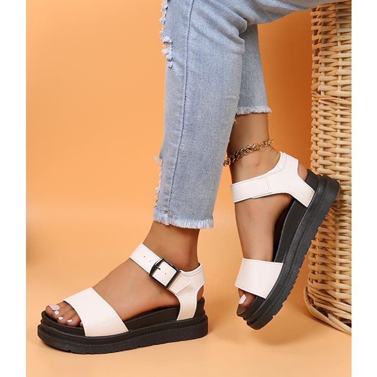 厚底 スポーツサンダル ダブルベルト | レースレディース  | 詳細画像10 