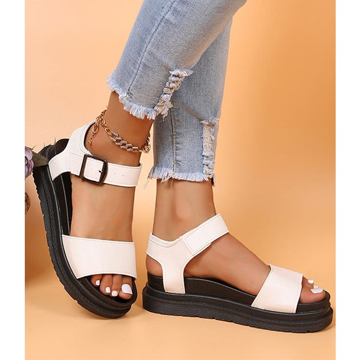 厚底 スポーツサンダル ダブルベルト | レースレディース  | 詳細画像12 