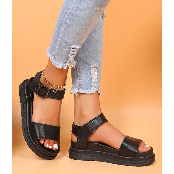 厚底 スポーツサンダル ダブルベルト | レースレディース  | 詳細画像7 