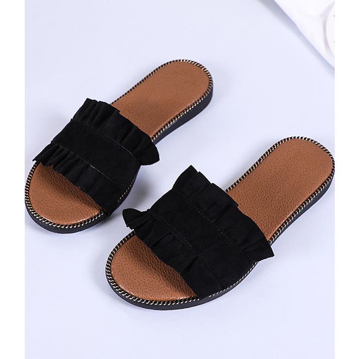 フリル フラット スリッパサンダル | レースレディース  | 詳細画像17 