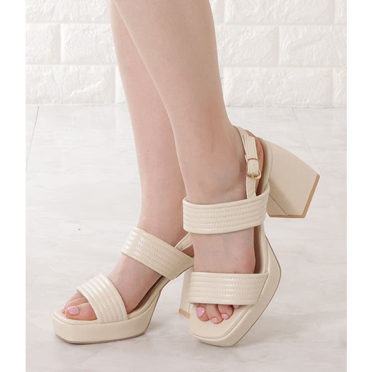 チャンキーヒールサンダル サンダル ハイヒール | レースレディース  | 詳細画像4 