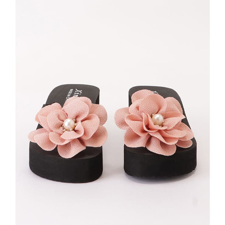 厚底フラワービーチサンダル 厚底サンダル ビーチサンダル | レースレディース  | 詳細画像15 