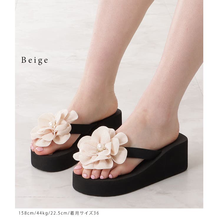 【関税込み】Coperni ブラック Flower シリコン ビーチサンダル 23508822_53481831_1000.jpg