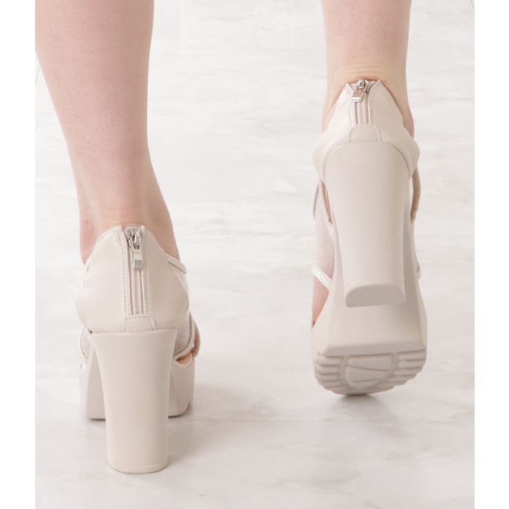 チャンキーヒールクリアサンダル クリアサンダル サンダル | レースレディース  | 詳細画像12 