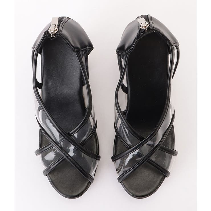 チャンキーヒールクリアサンダル クリアサンダル サンダル | レースレディース  | 詳細画像16 