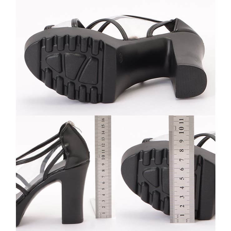 チャンキーヒールクリアサンダル クリアサンダル サンダル | レースレディース  | 詳細画像20 