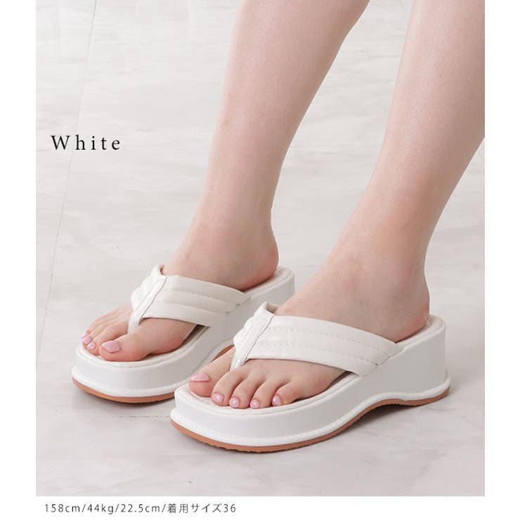 コンフォート厚底トングサンダル レディース シューズ | レースレディース  | 詳細画像11 