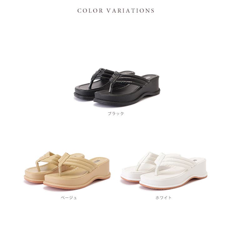 コンフォート厚底トングサンダル レディース シューズ | レースレディース  | 詳細画像2 