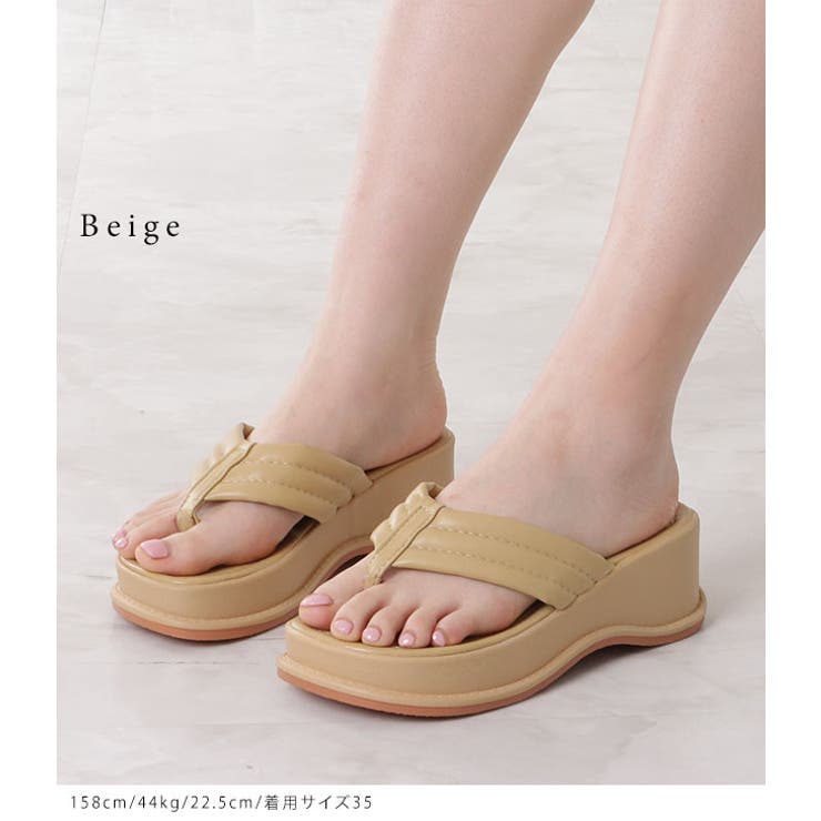 コンフォート厚底トングサンダル レディース シューズ | レースレディース  | 詳細画像7 