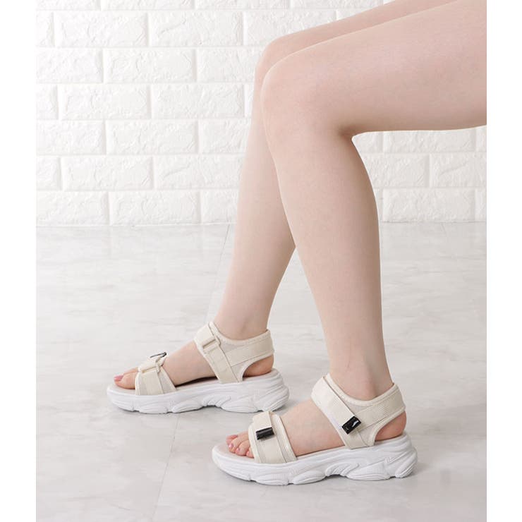 ミドルソールコンフォートストラップサンダル 女性 レディース | レースレディース  | 詳細画像11 