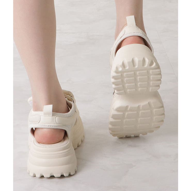 ダブルソール厚底ストラップサンダル 女性 レディース | レースレディース  | 詳細画像12 