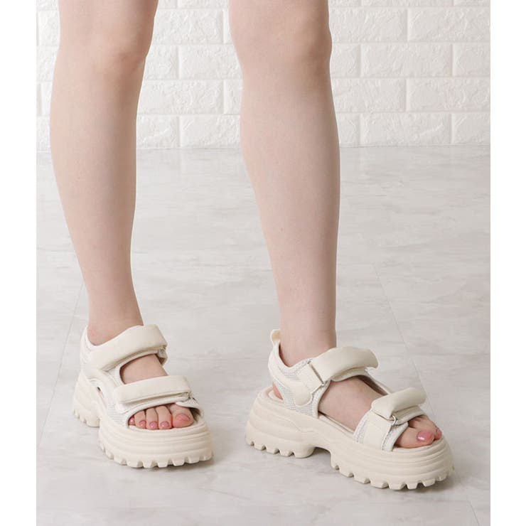 ダブルソール厚底ストラップサンダル 女性 レディース | レースレディース  | 詳細画像13 