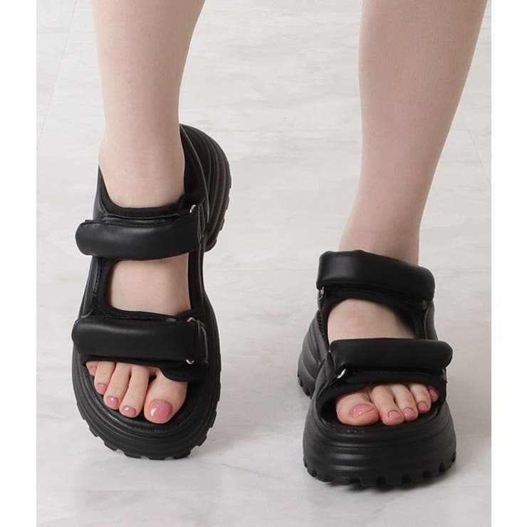 ダブルソール厚底ストラップサンダル 女性 レディース | レースレディース  | 詳細画像8 