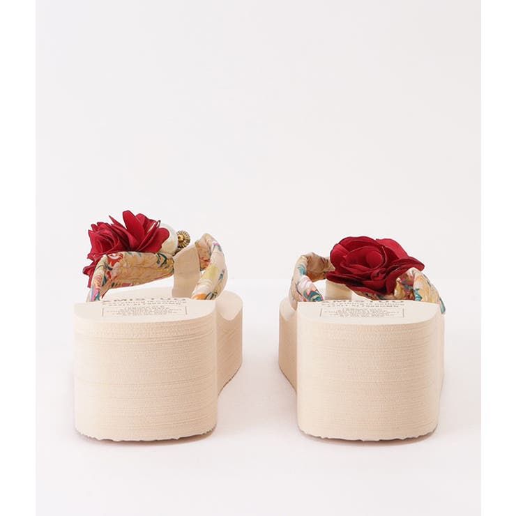 フラワー×パールモチーフ厚底ビーチサンダル 女性 レディース | レースレディース  | 詳細画像17 