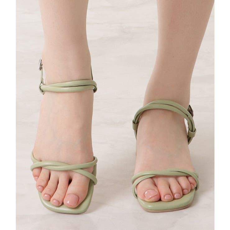 ナローストラップチャンキーヒールサンダル 女性 レディース | レースレディース  | 詳細画像10 