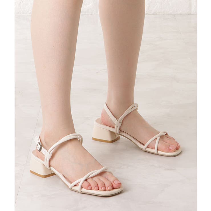 ナローストラップチャンキーヒールサンダル 女性 レディース | レースレディース  | 詳細画像14 