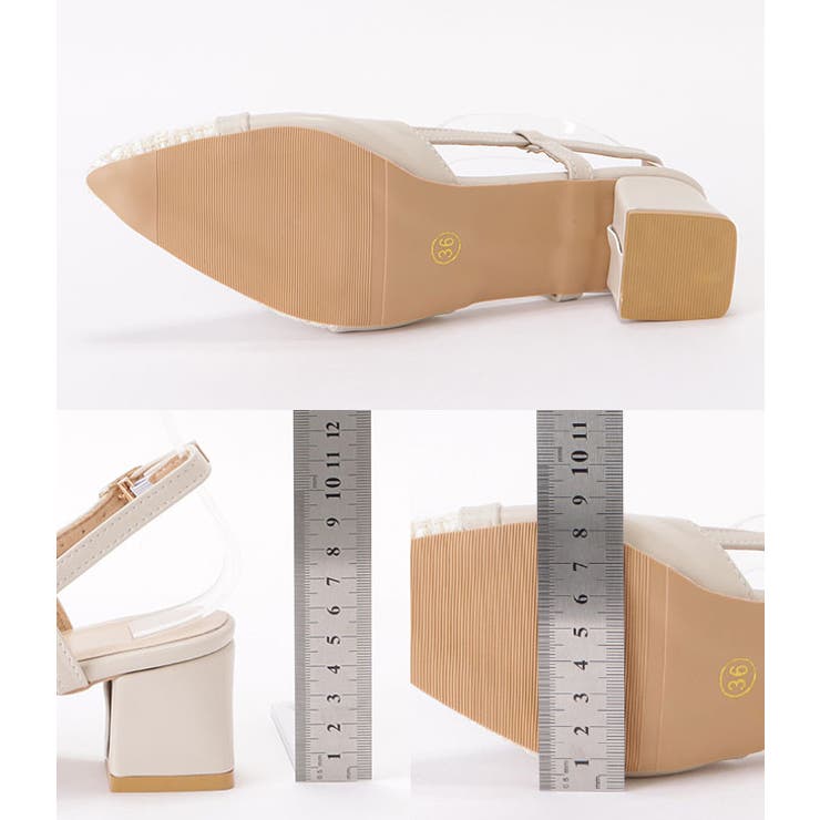 ツイード切替バックストラップパンプス 女性 レディース | レースレディース  | 詳細画像20 