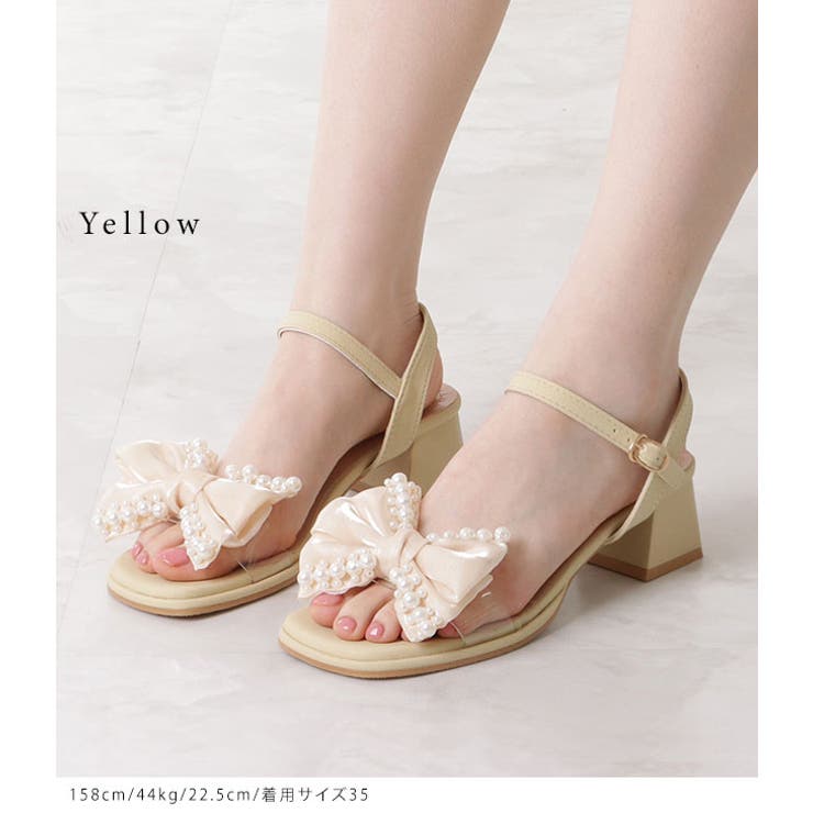 パールリボンバックストラップパンプス 女性 レディース | レースレディース  | 詳細画像9 