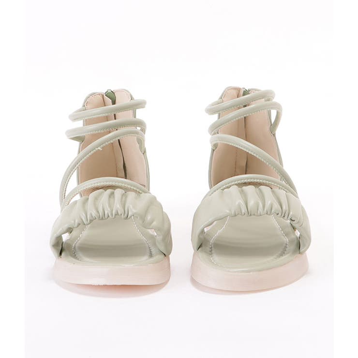 レザー調ナローストラップコンフォートサンダル 女性 レディース | レースレディース  | 詳細画像15 