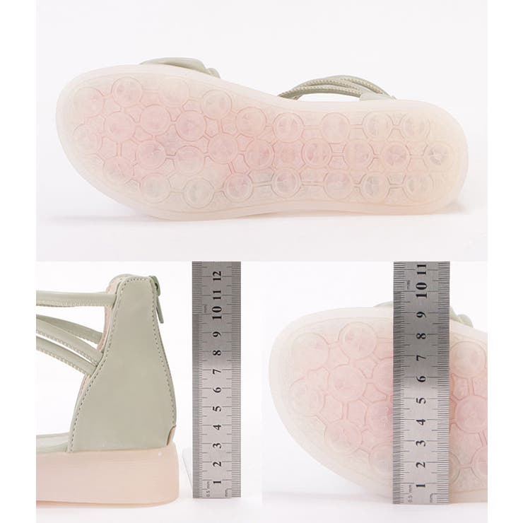 レザー調ナローストラップコンフォートサンダル 女性 レディース | レースレディース  | 詳細画像20 